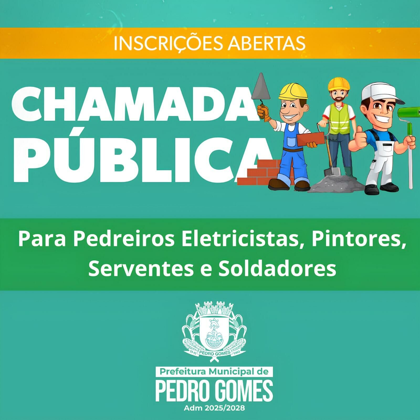 Imagem de compartilhamento para o artigo Prefeitura de Pedro Gomes abre credenciamento para serviços de manutenção predial da MS Todo dia